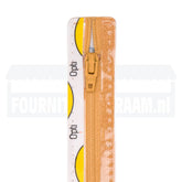 Rits 15 cm | Opti S40 spiraal | 653 oker Rits OPTI - 4801 - S40 - 15 - 653 - OKER